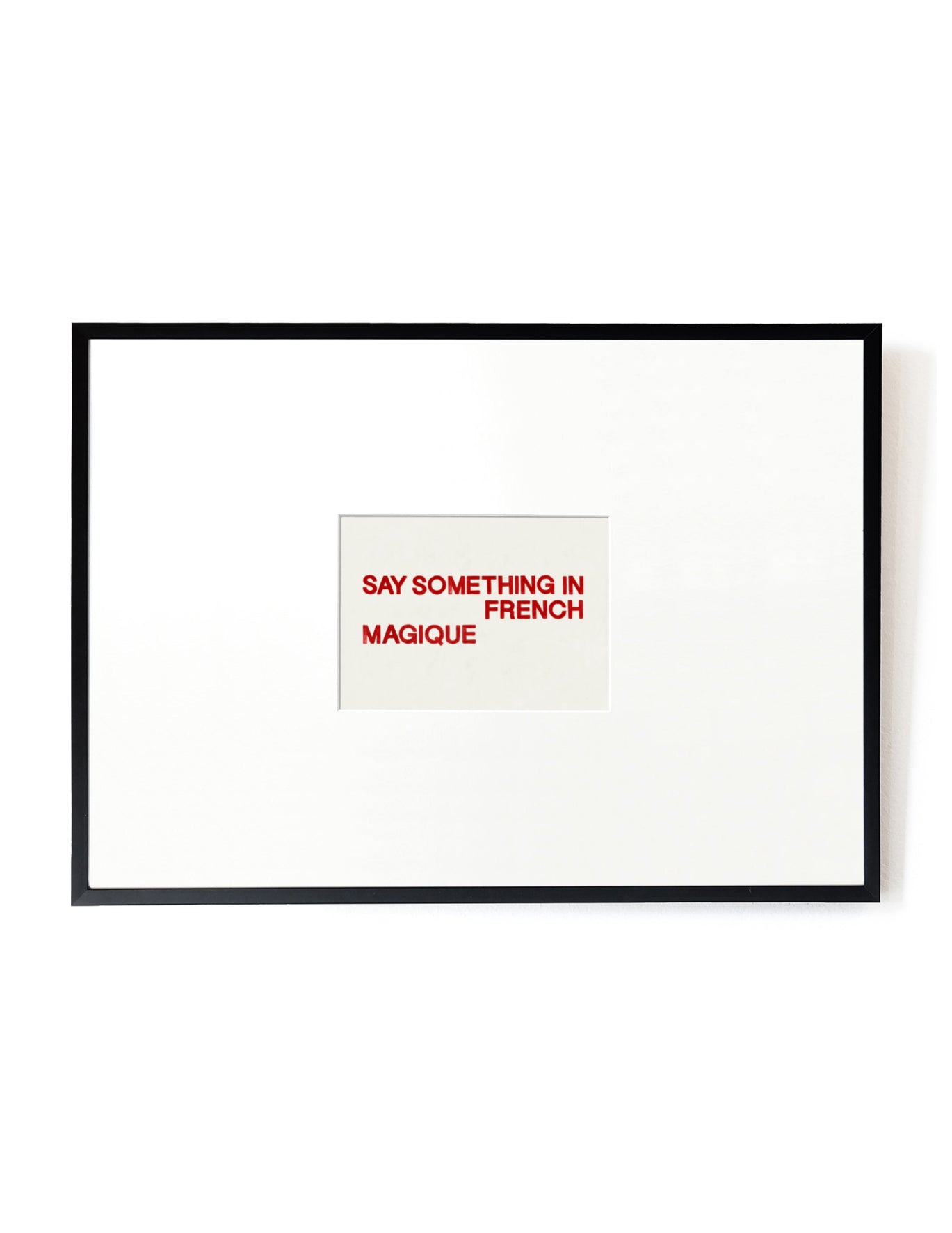 Something French card artwork framed