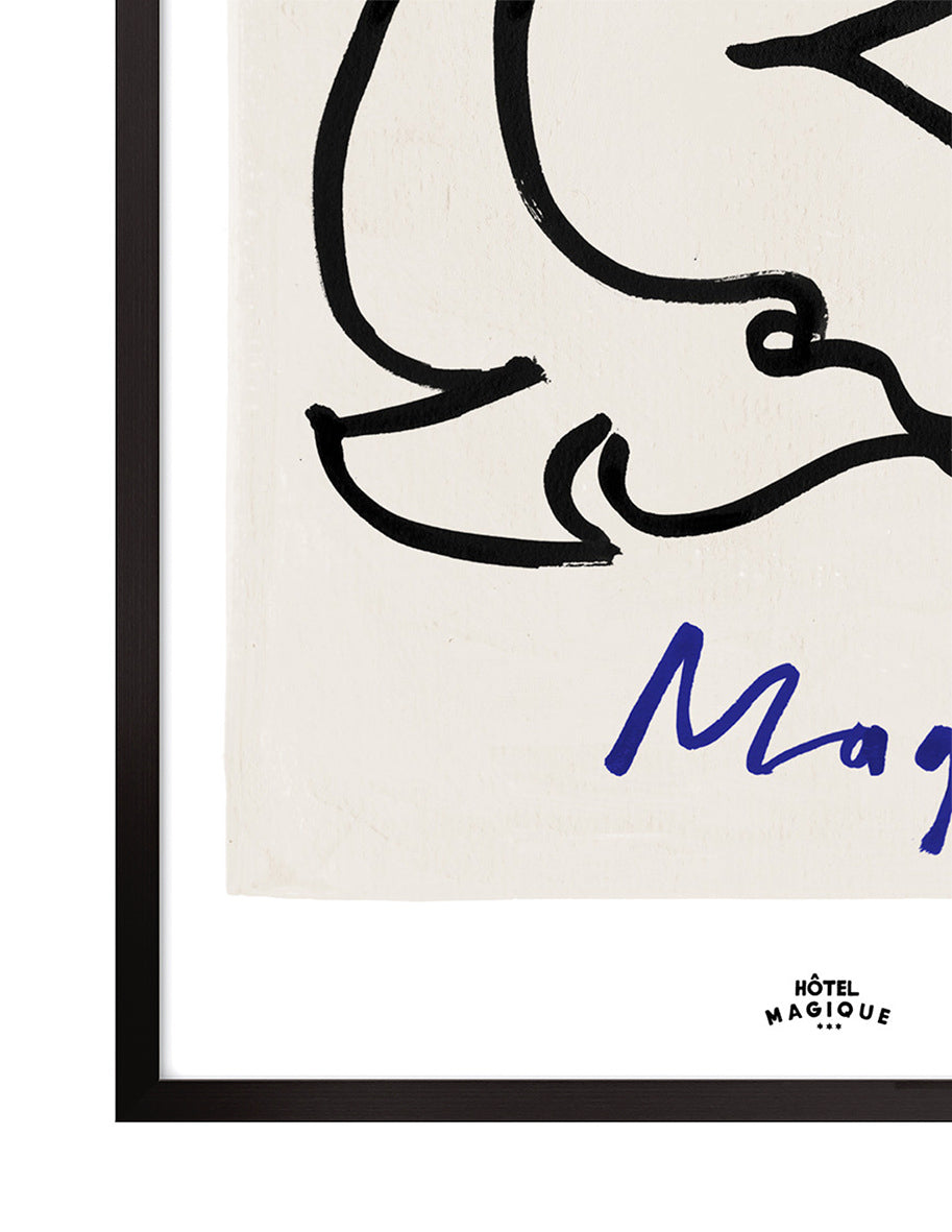 Love Peace and Magique art print