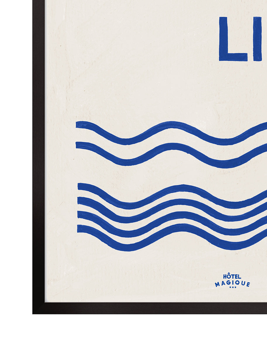 Pool Lines art print
