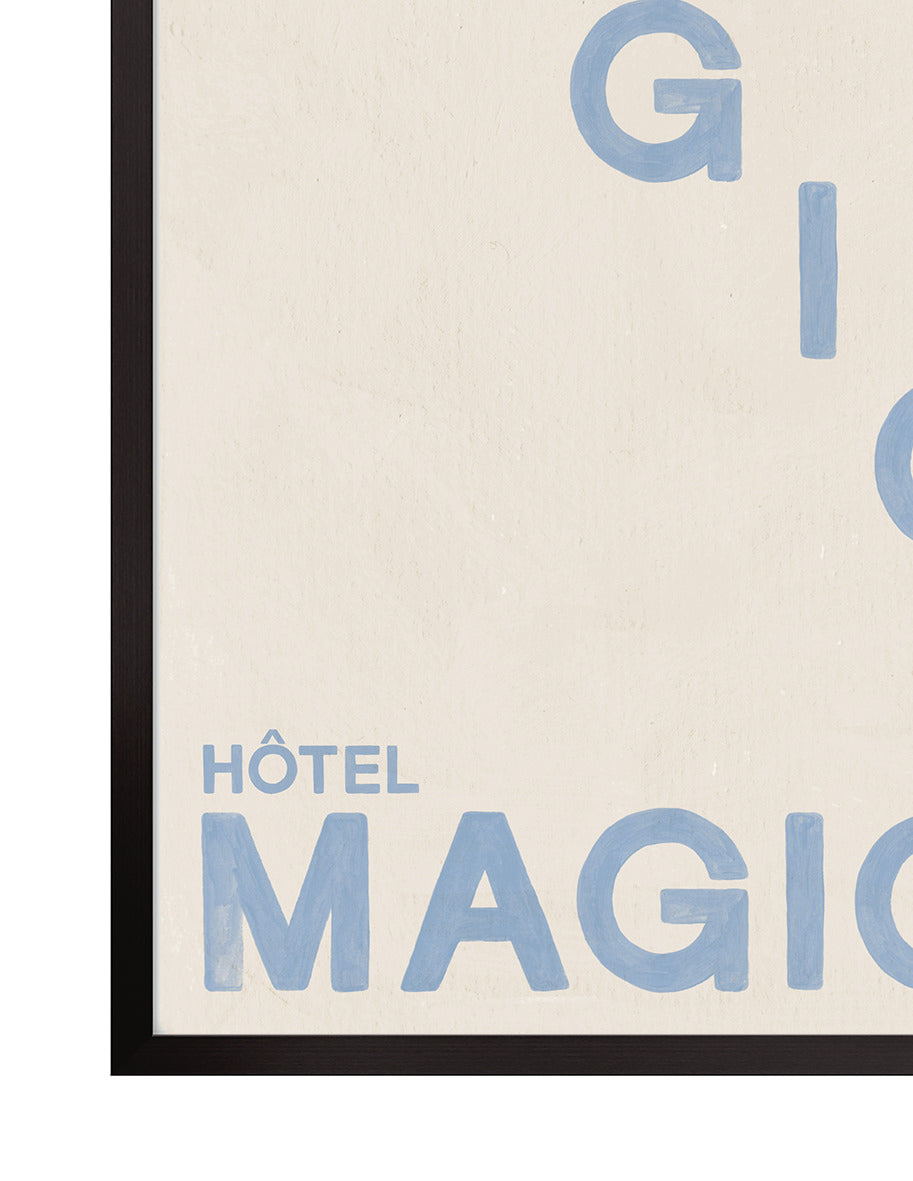 Love and Magique Blue art print