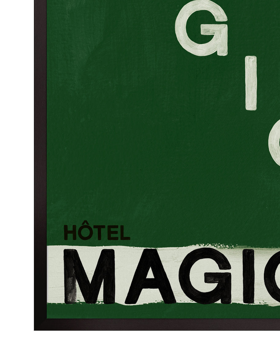 Love and Magique Green art print